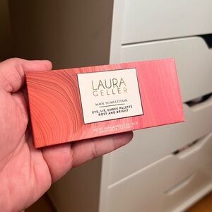 New,Laura GellerTHINK PINK Made to Multitask Eye Lip CheekPalette factory sealed